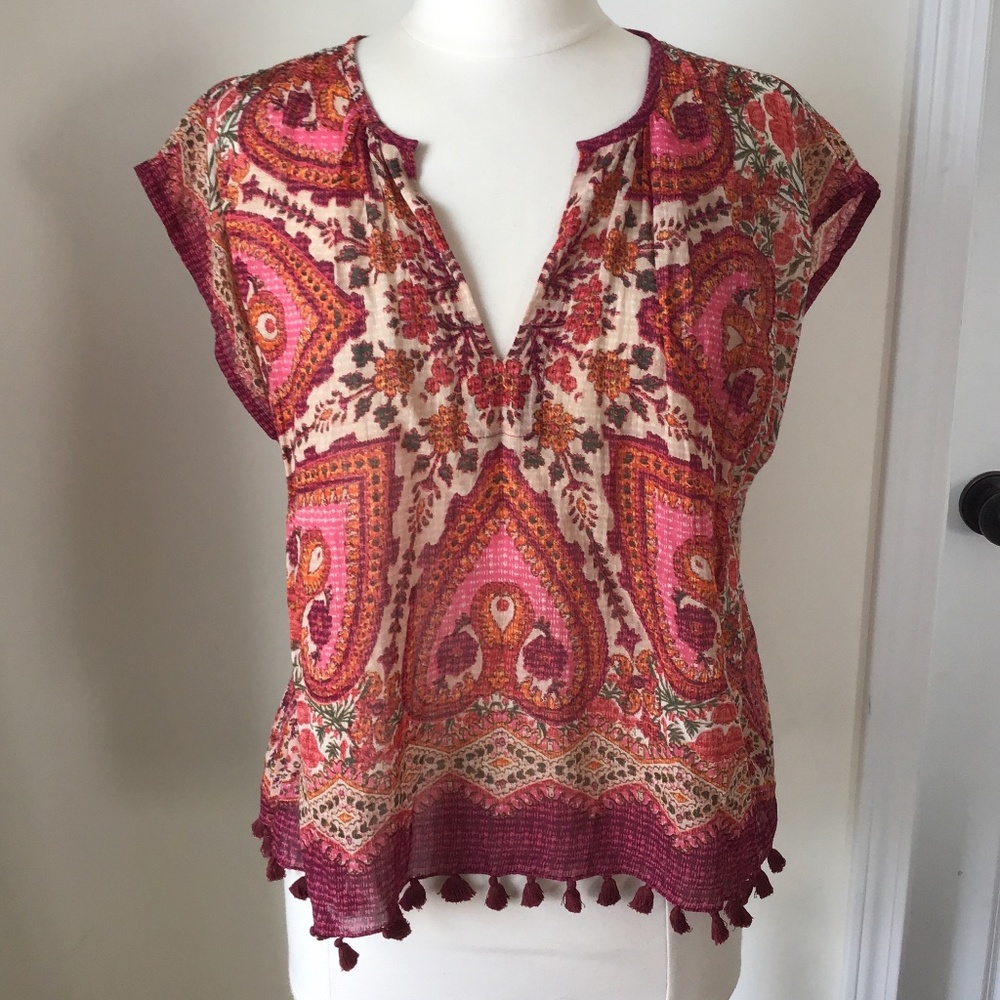 Evereve Lovestitch Boho Top